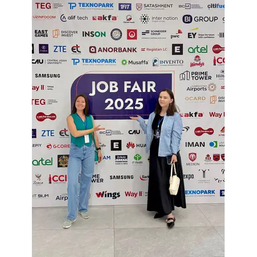 Shared Career Opportunities with Students at CAU Job Fair 2025 in Tashkent